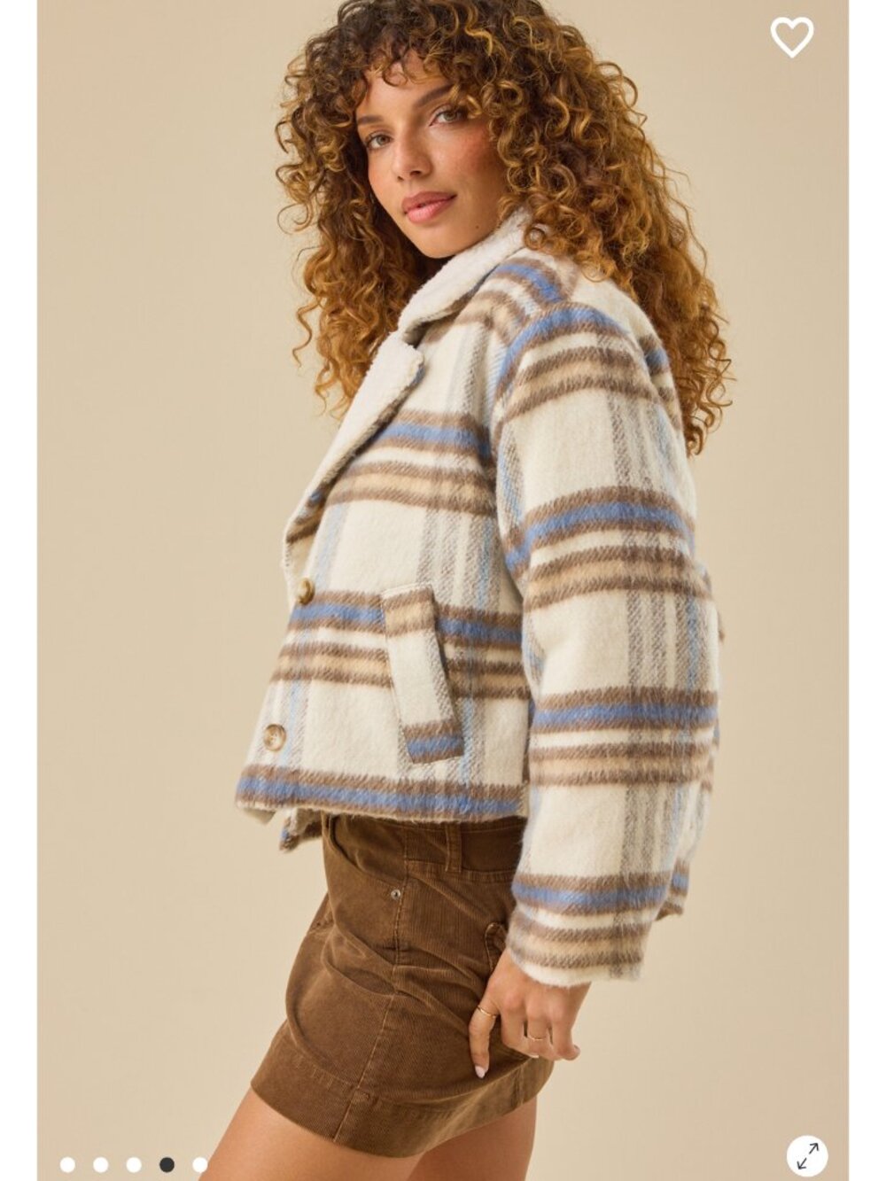 Altar'd State Maple Sherpa Jacket NWT - Picture 4 of 5